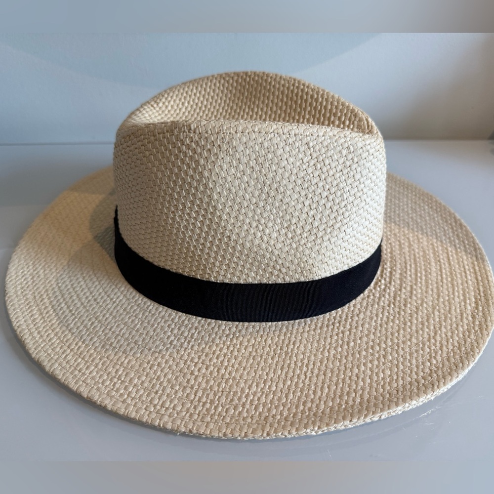 J. CREW Beige Straw Hat